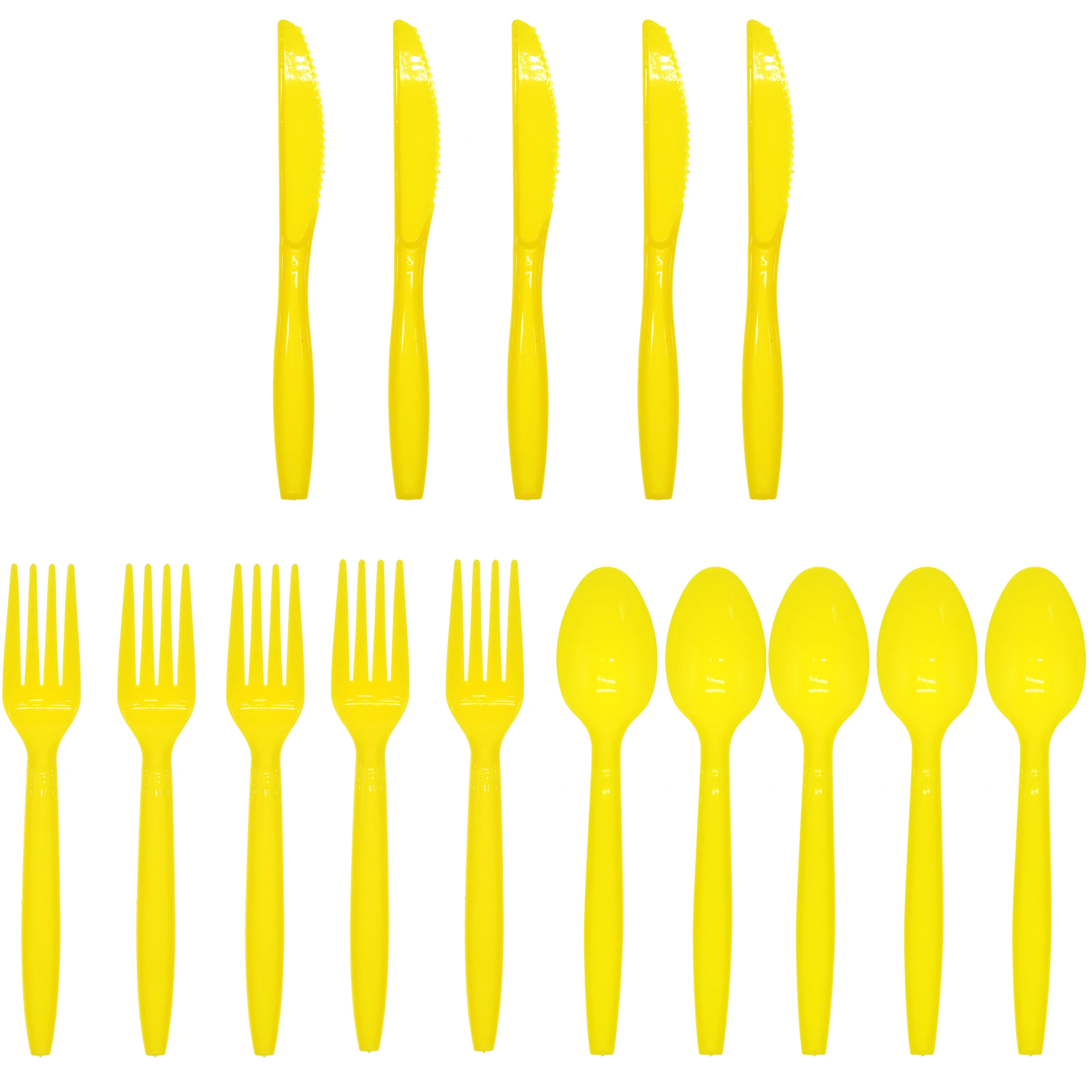 Pastel Color Disposable Cutlery Set