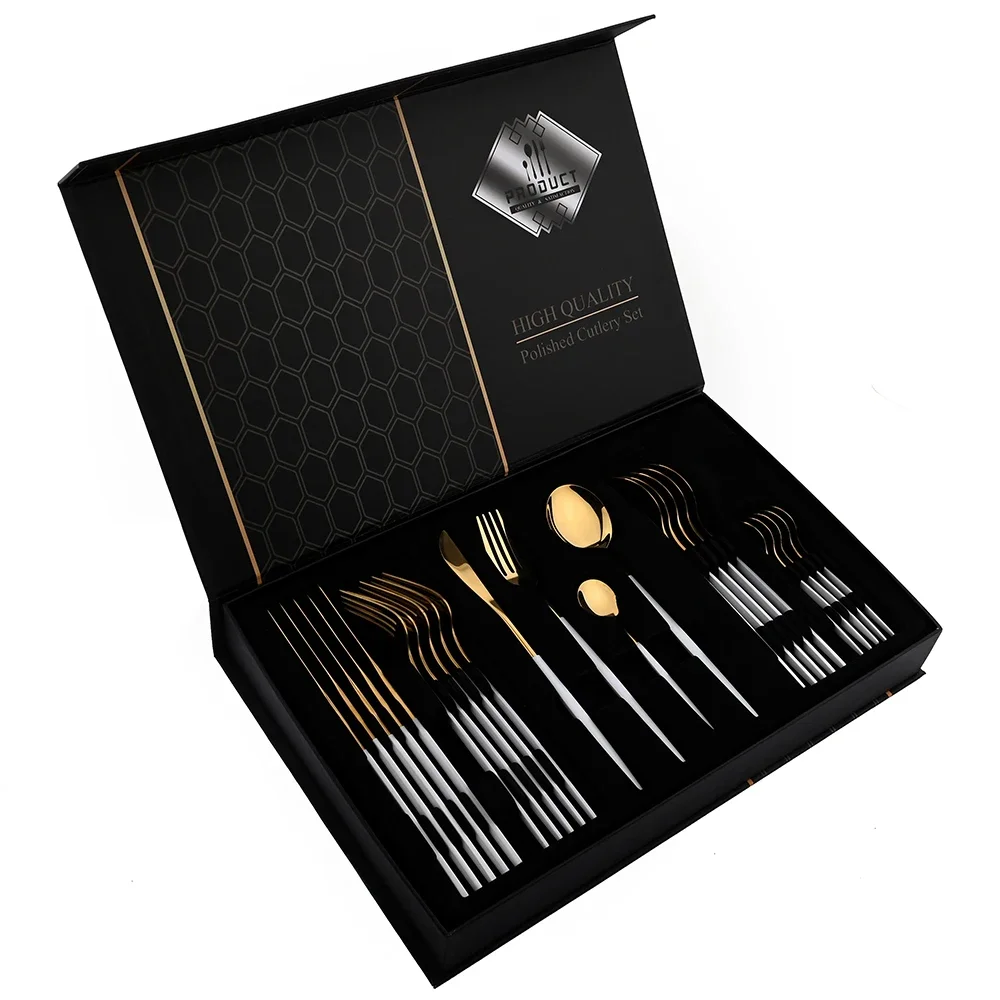 24-Piece Stainless Steel Cutlery Set for 6